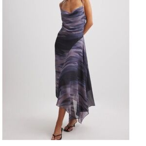 NAKD waterfall midi dress
